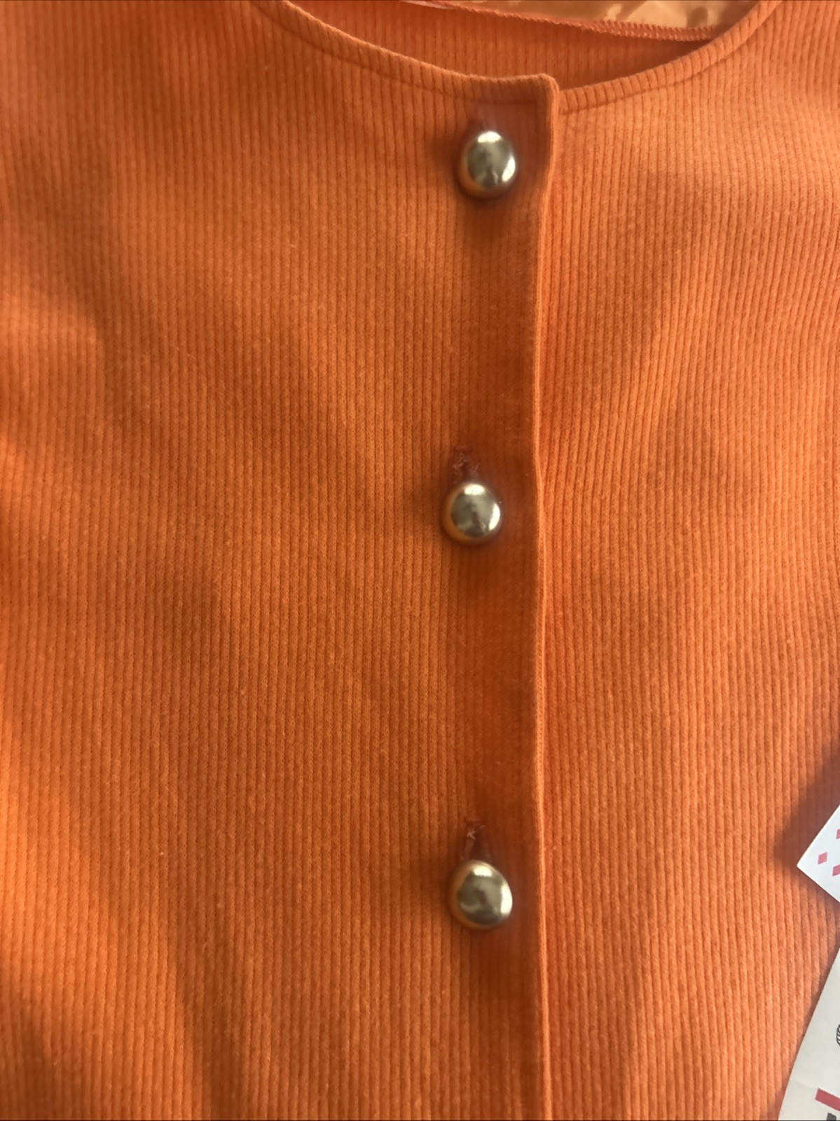 1960s vintage BeeDee JRS Shift Dress Orange And Plaid Original Paper Tags Sz 15