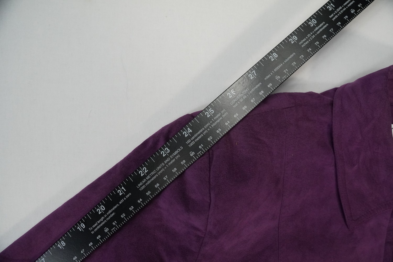 Vintage Da-Rue of California Purple Suede Jacket Womens Sz 12 Faux Made in USA