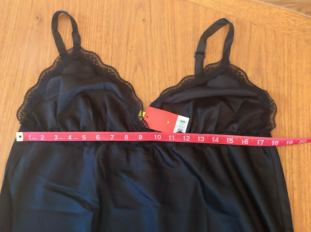 ESMARM Brand, Woman’s Full Slip W/Lace Trim, Black, Size 14, New With Tags!