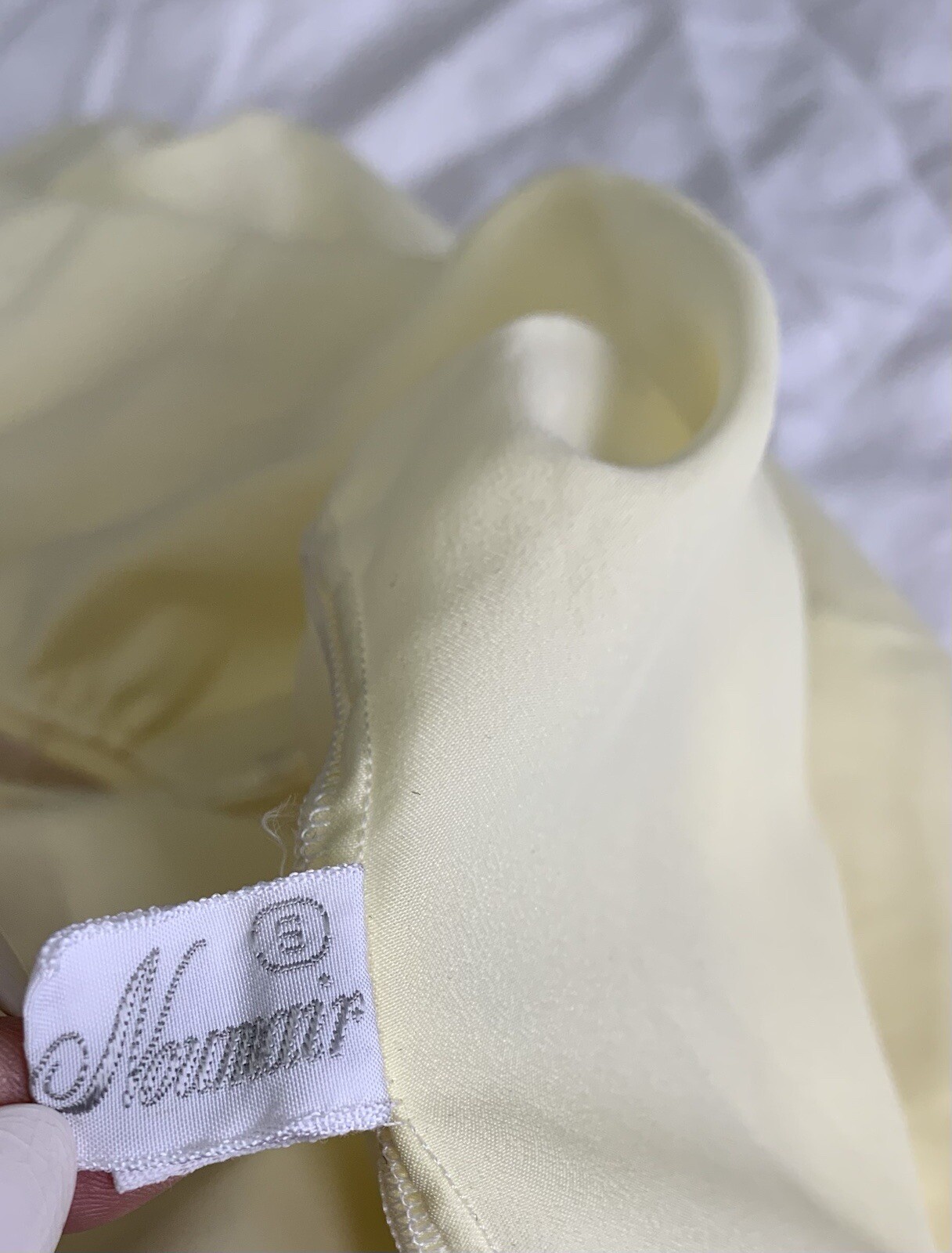 Vintage Corhan Noumair Small Yellow nightgown Nylon Lace Negligee Cottage Core