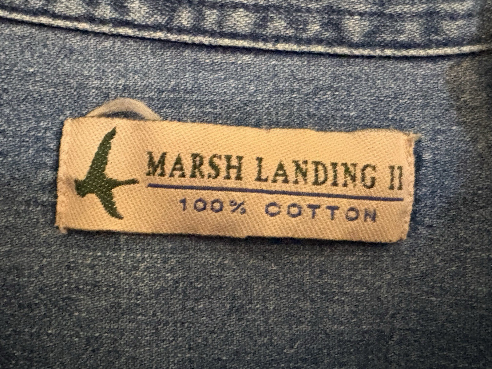 Vintage Marsh Landing Women’s 3X Denim 3X Shirt Layer For Those Cold morning