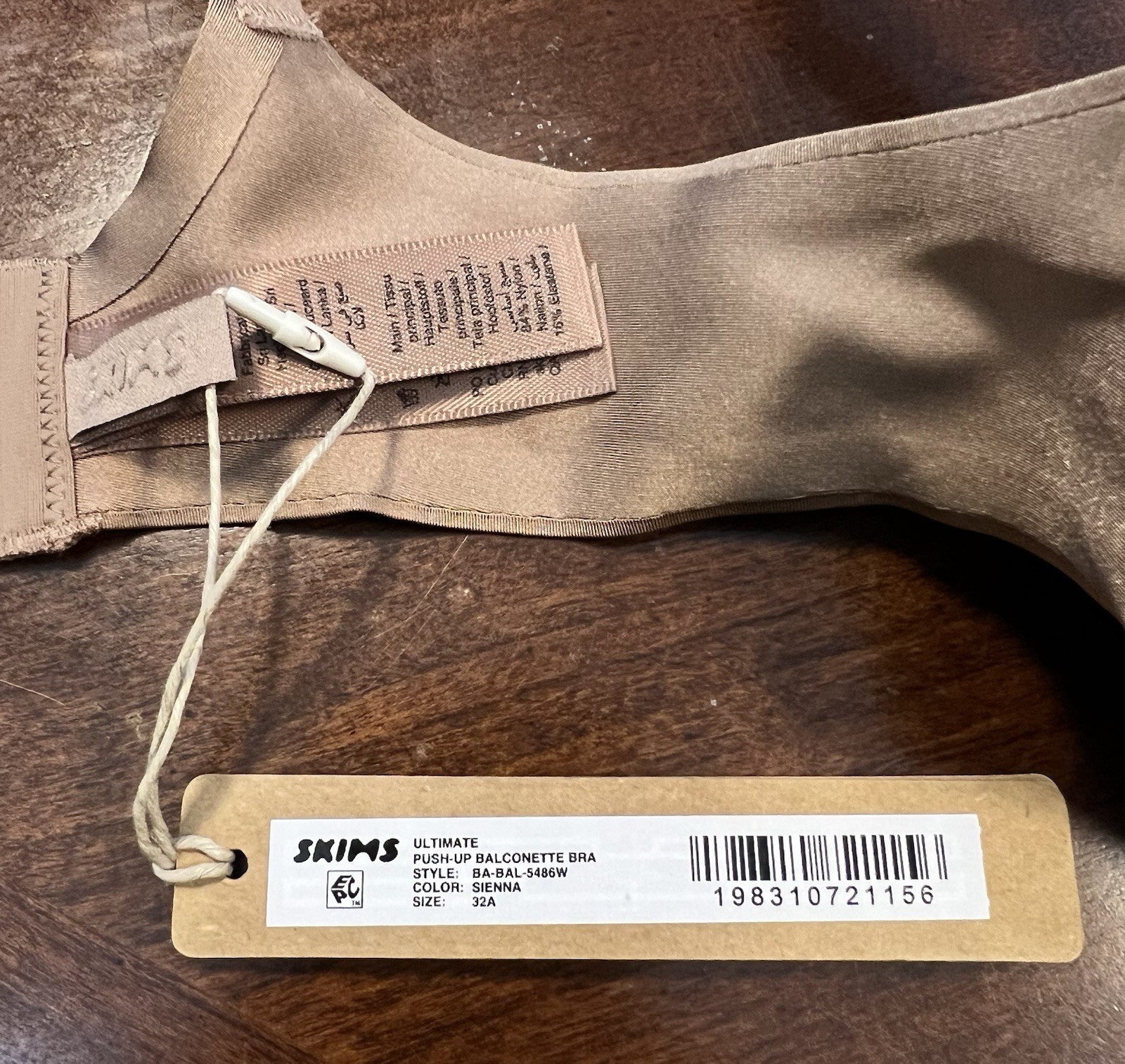 Skims 32A Sienna Ultimate Push Up Balconette Bra Ba-BAL-5486W NWT