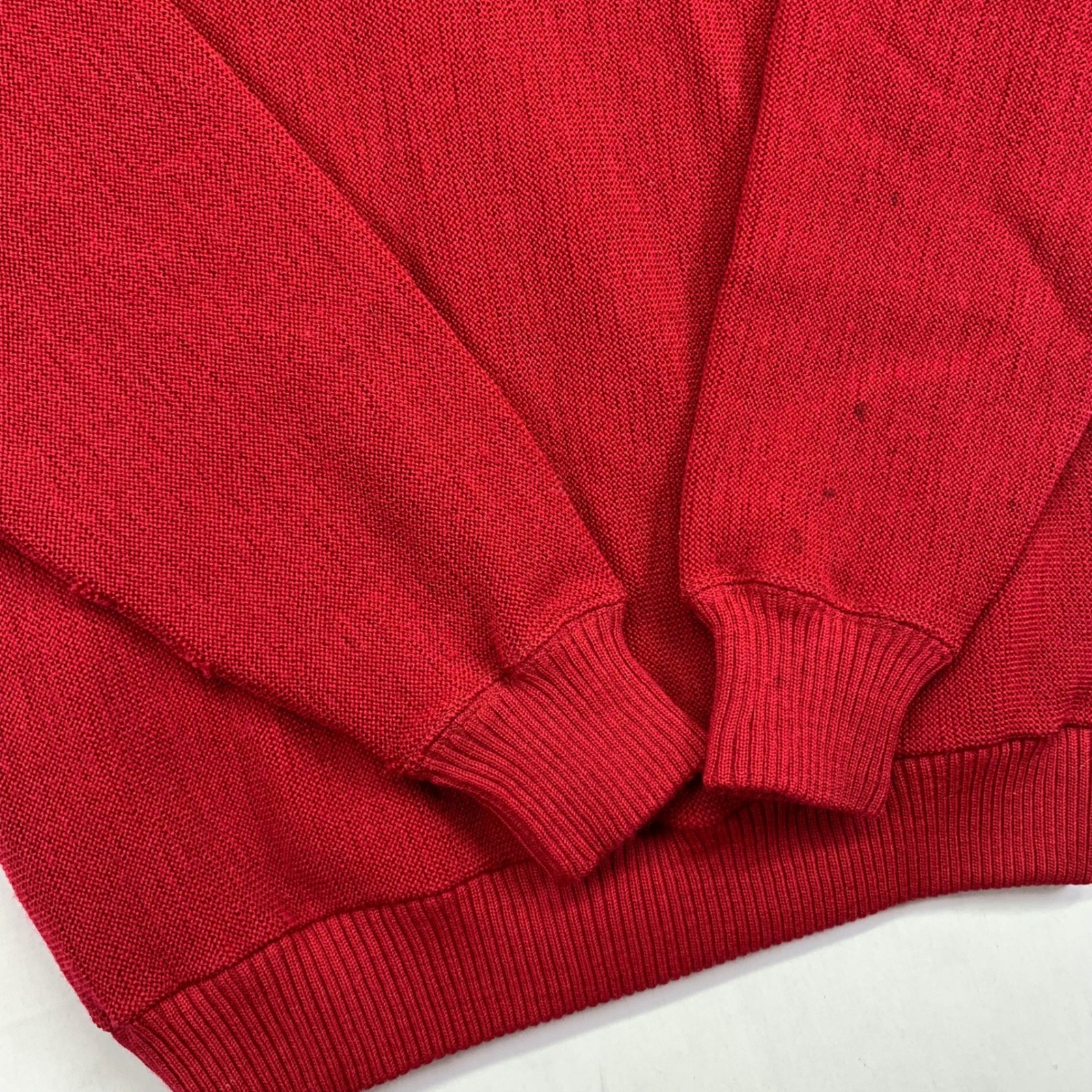 Vintage SXM Penguin Seattle Knitting Mills Cardigan Sweater Medium Wool Red
