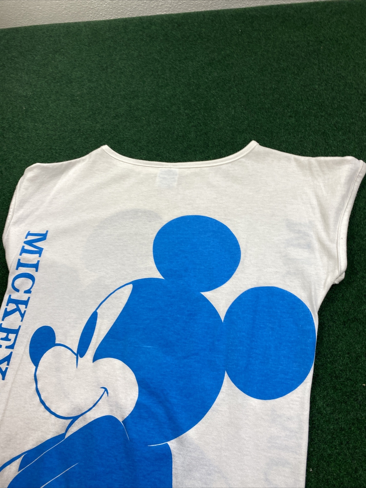 Vintage Mickey Mouse T Shirt Double Sided Walt Disney Productions Sz Small 80s