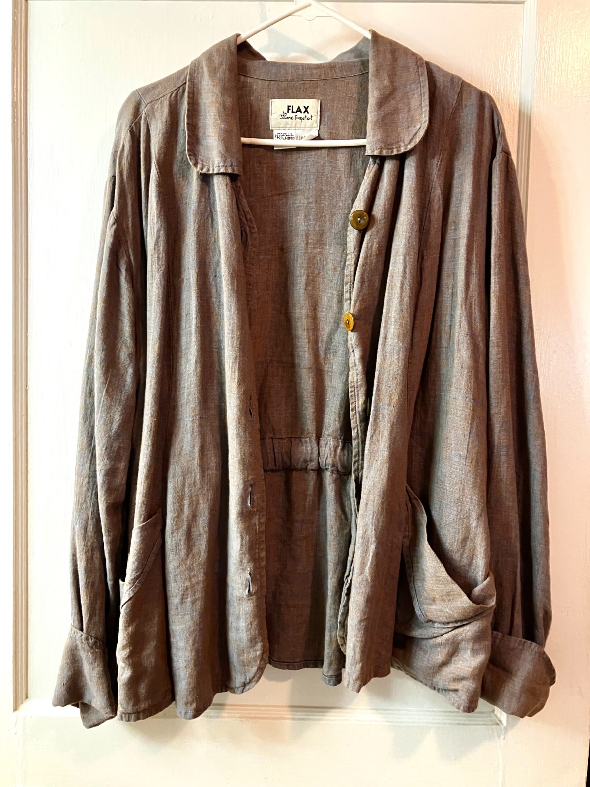 Vintage FLAX by Top or Jacket by Engleheart size L