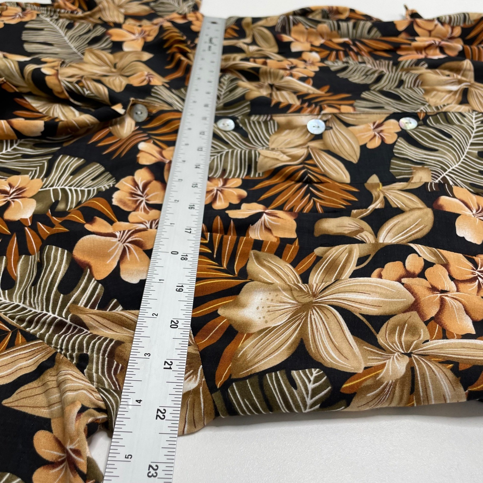 Vintage Floral Rayon Maxi Dress Button Front Tropical 18W Resort Island Vacation