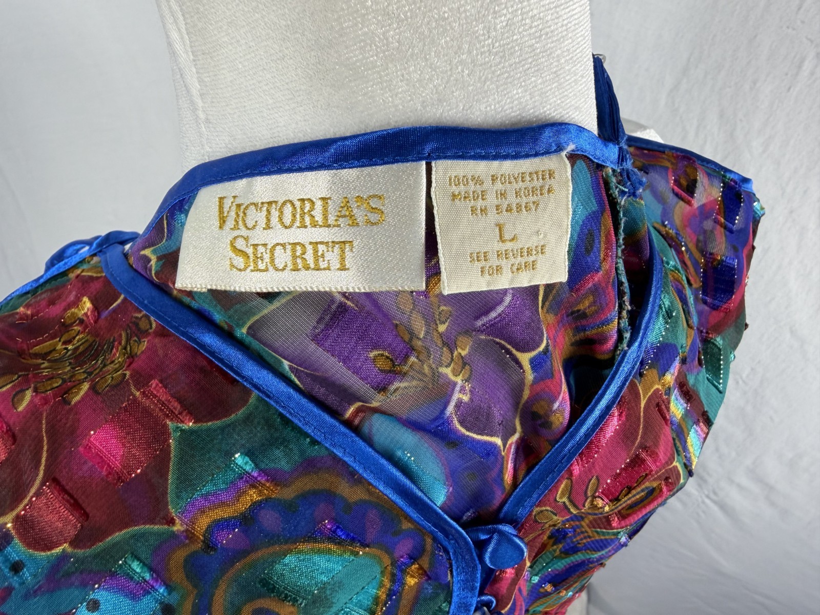 Victoria’s Secret: vintage Gold Label jewel-toned teddy size L