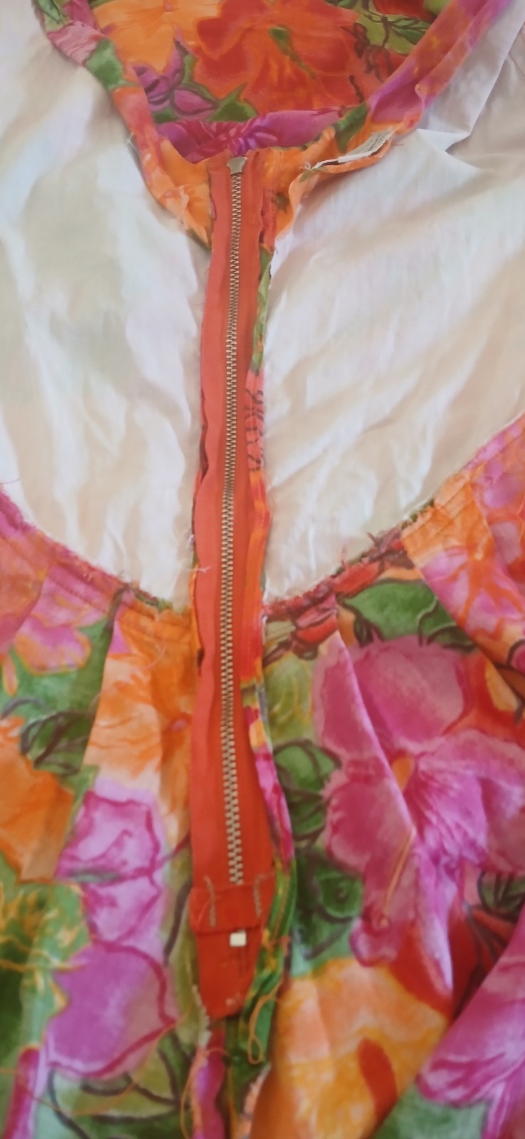 Vintage Hawaiian Tiki Maxi Dress Empire waist