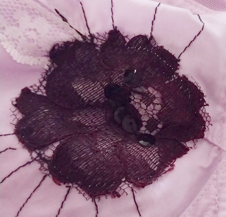 VTG BULLET BRA WAIST NIP PURPLE BURLESQUE AVANT 44 DD POINTY BUSTIER TOP GLAM OT