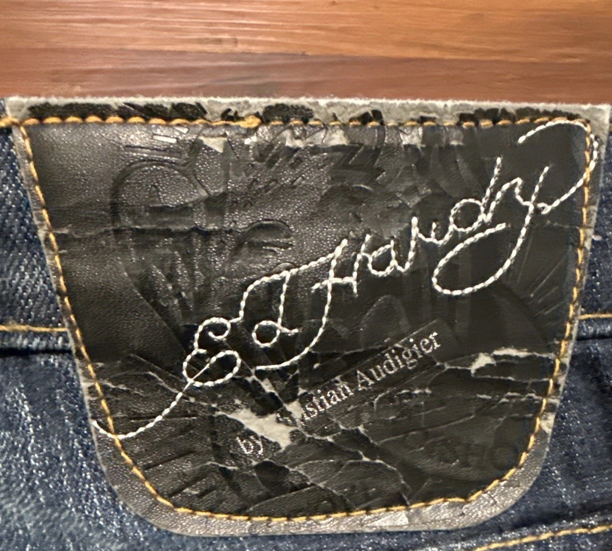 Vintage Ed Hardy Love Kills Slowly Distressed Jeans Size 22 See Description