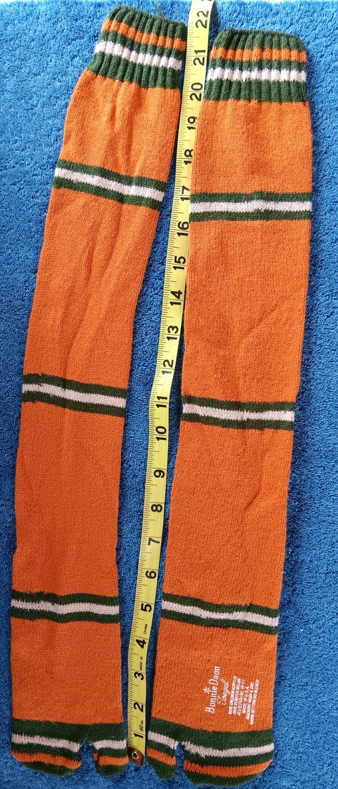 1970s Vtg Toegal Socks Tube Sox Knee Hi 9-11 Orlon Acrylic Nylon BONNIE DOON HTF