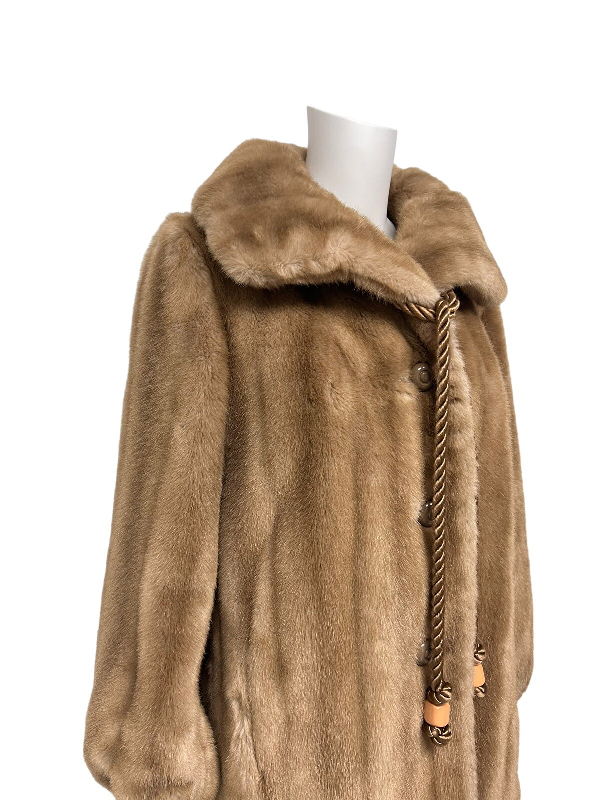 Vintage 70’s SEARS The Fashion Place Women’s Faux Fur Coat Jacket size 12