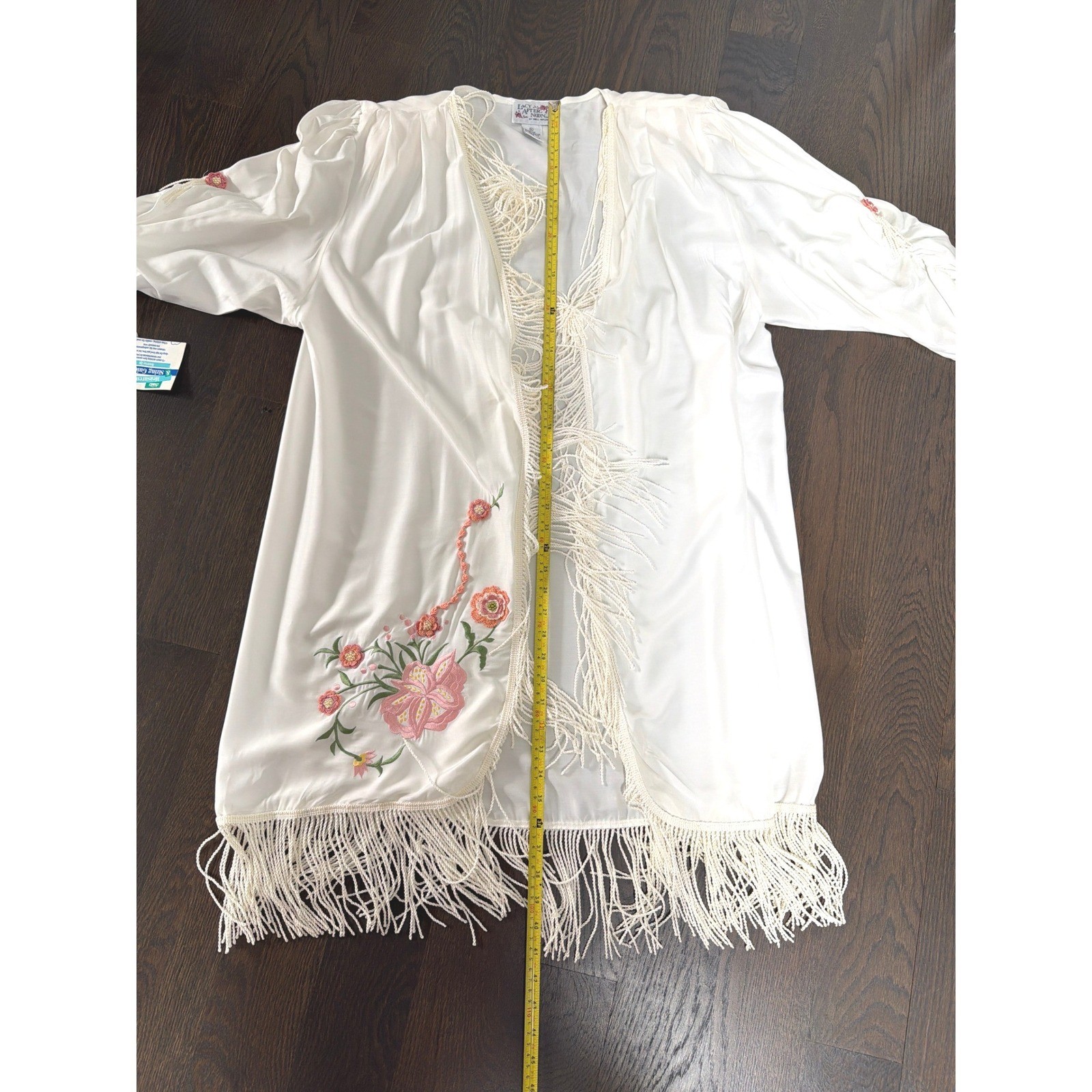 NEW Lacy Afternoon Shell Kepler Vintage Fringe Kimono Duster Robe Boho
