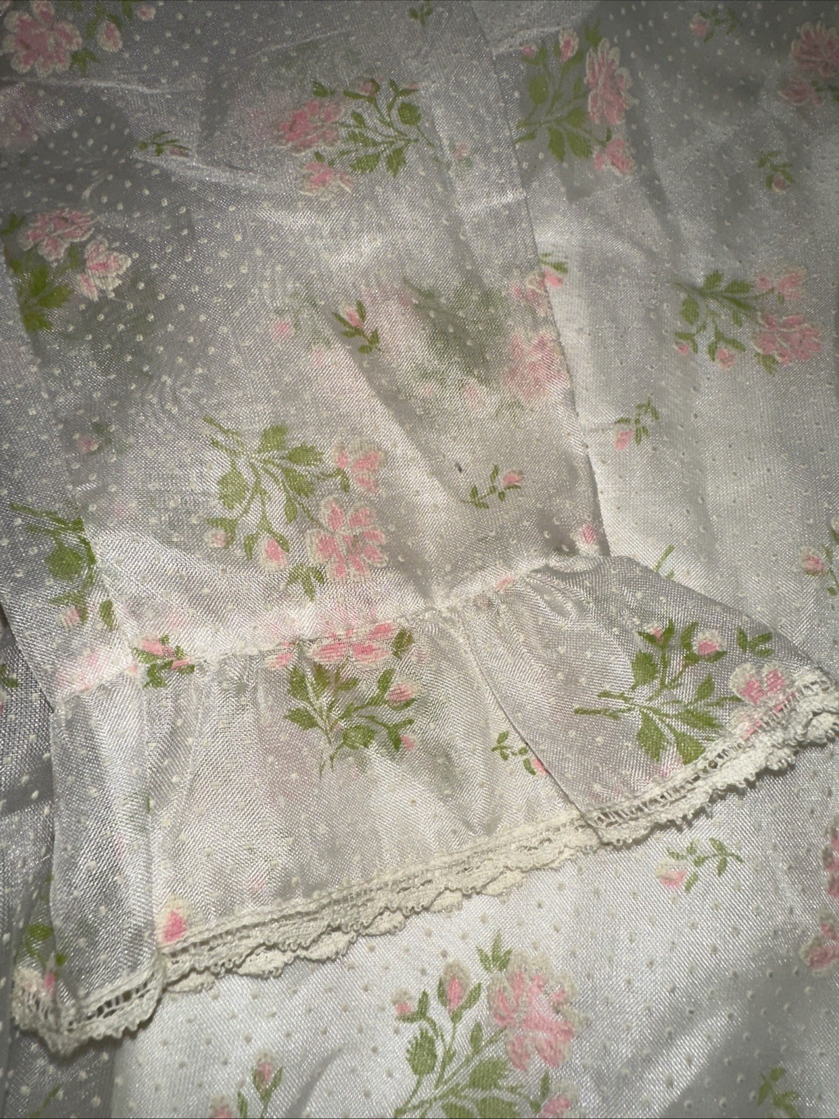 Vtg XS/S Hippie Flower Child Prairie Floral Dress