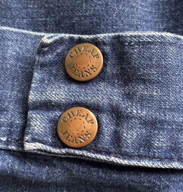 RARE „Cheap Jeans’ Brand 70s Vintage Jeans With perfect Bell Bottoms