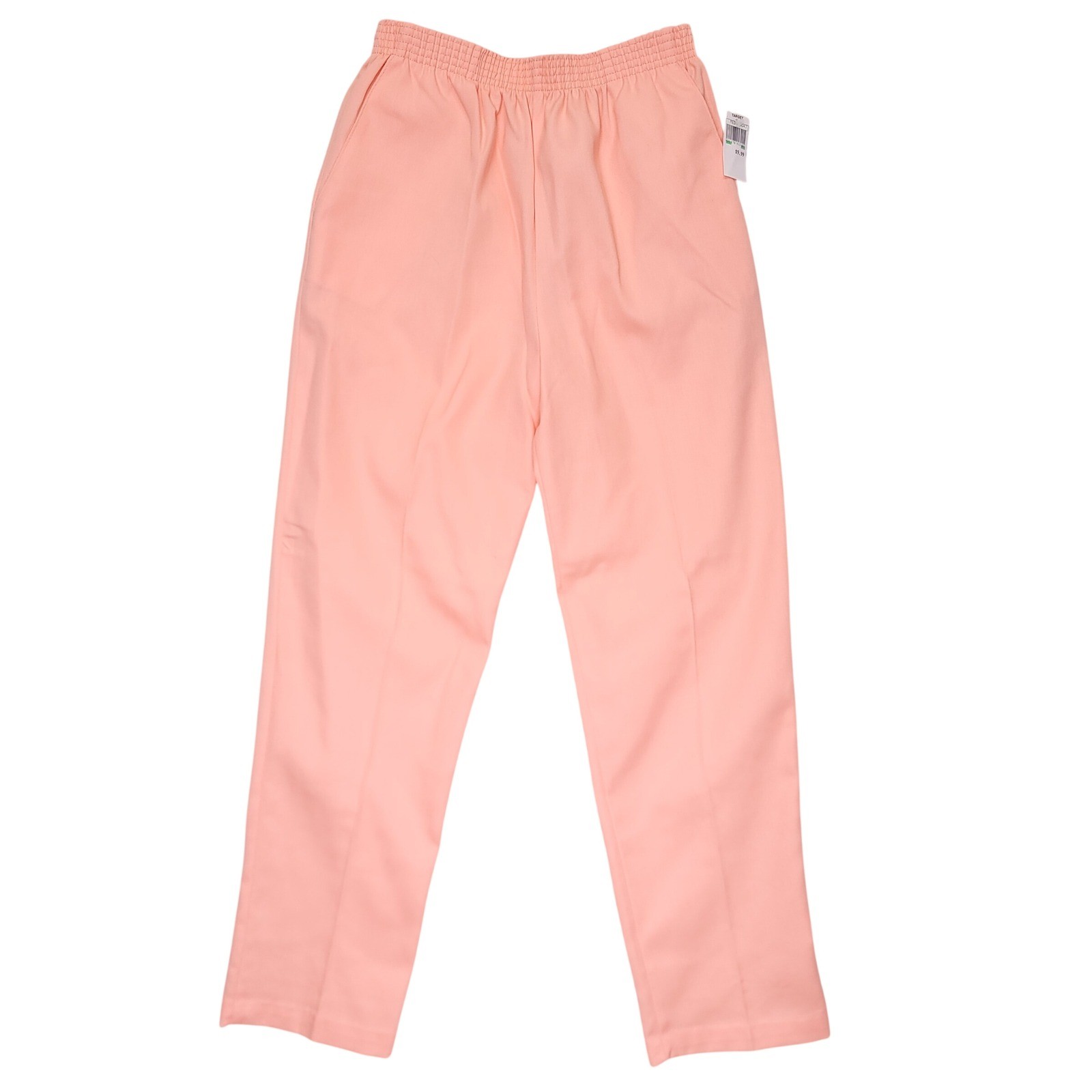 Catnip Vintage 90s High Waisted Elastic Waist Pants Peach Apricot Medium NWT USA