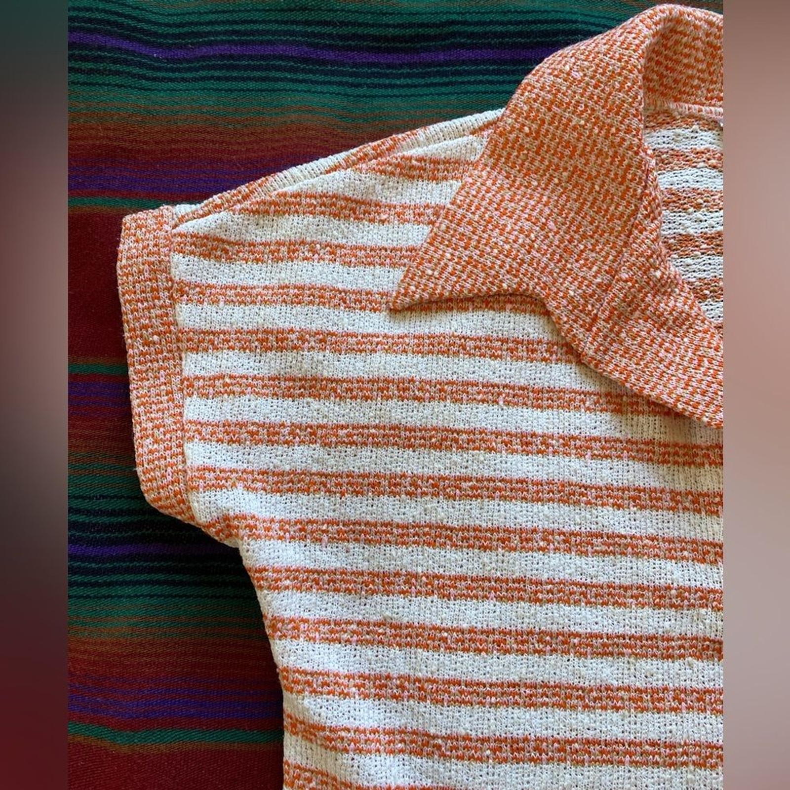 Vintage 1960’s Lane Bryant Union Made Polyester Top! Tall Shop! Large.