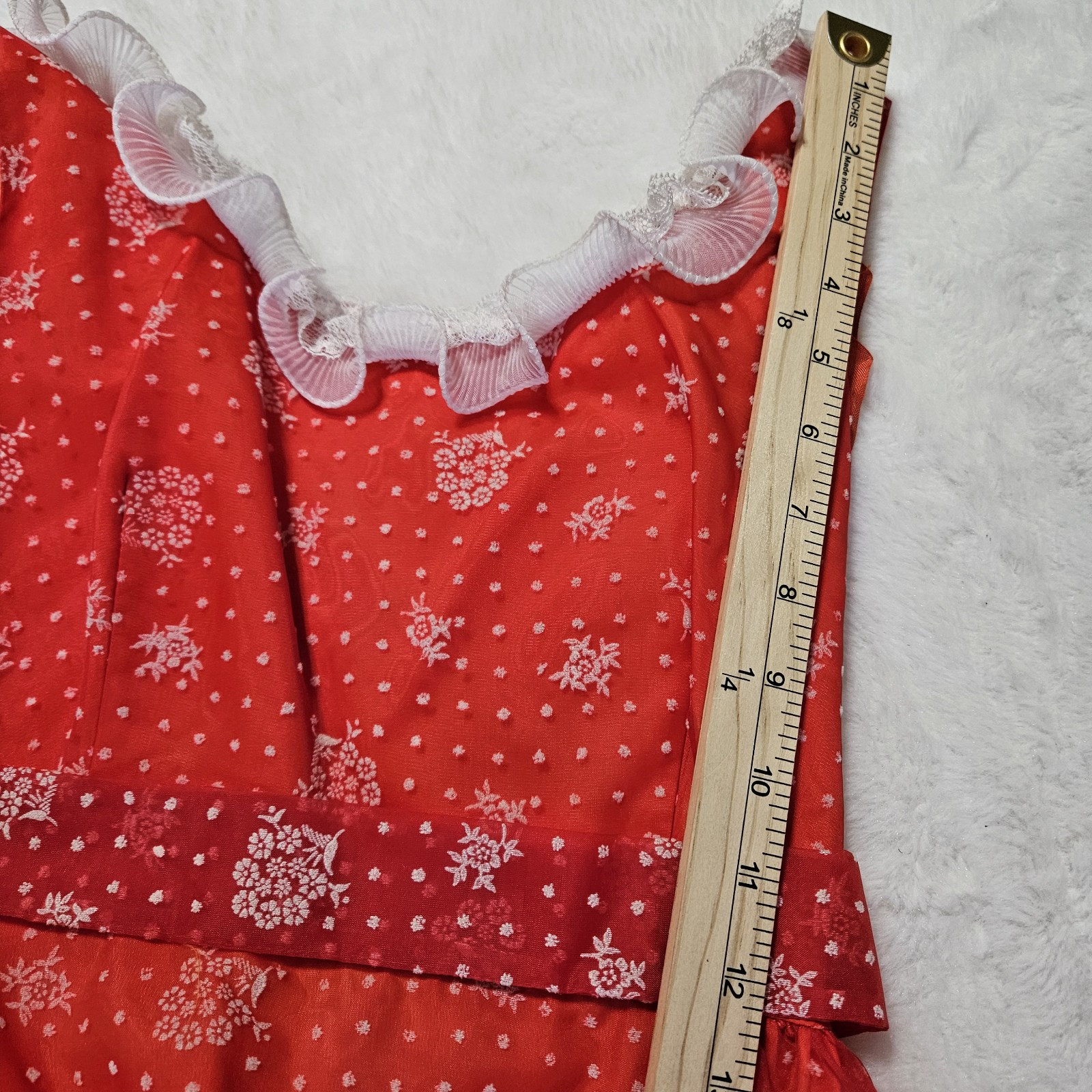 Vintage Nadine Dress Size 5 Chiffon Lined Crinoline Cottage Core Modest Prom