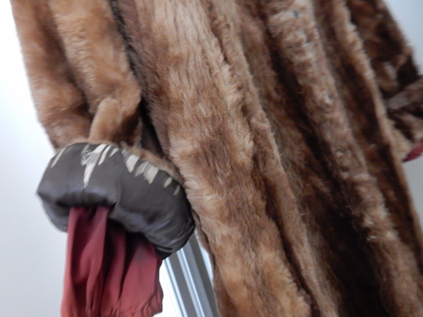 VTG CHAPMEN MILWAUKEE Raccoon Fur Coat Swing Back Retro Brown No Size S/M (?)