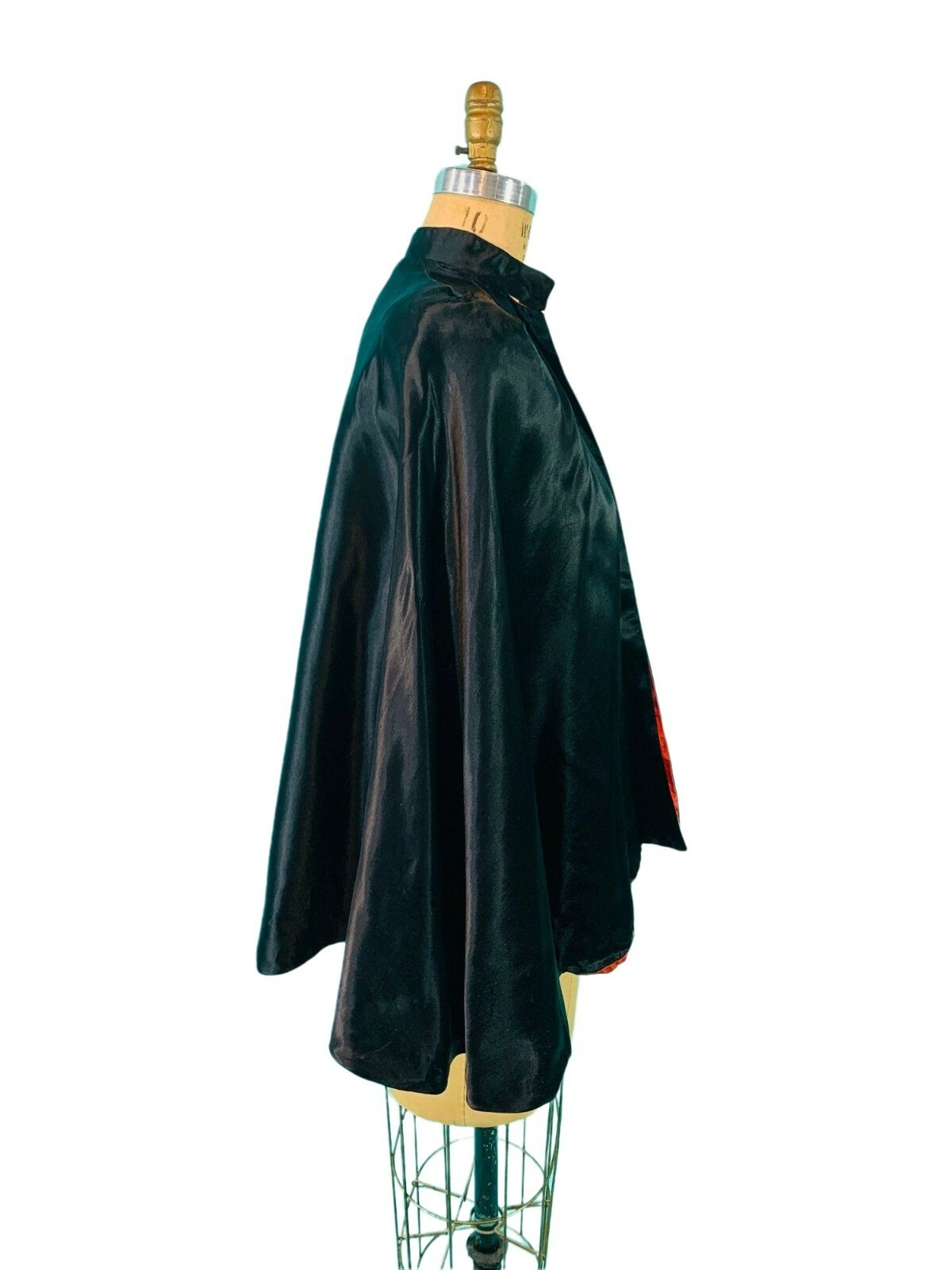 Vintage 1930s Satin Cape Julius Garfinckel & Co Black Evening Jacket Glamorous