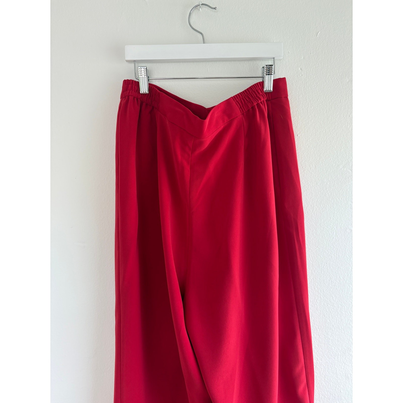 Faith Vintage Red Pant Suit Set Womens Size 14 Beaded Blazer Pants NWT