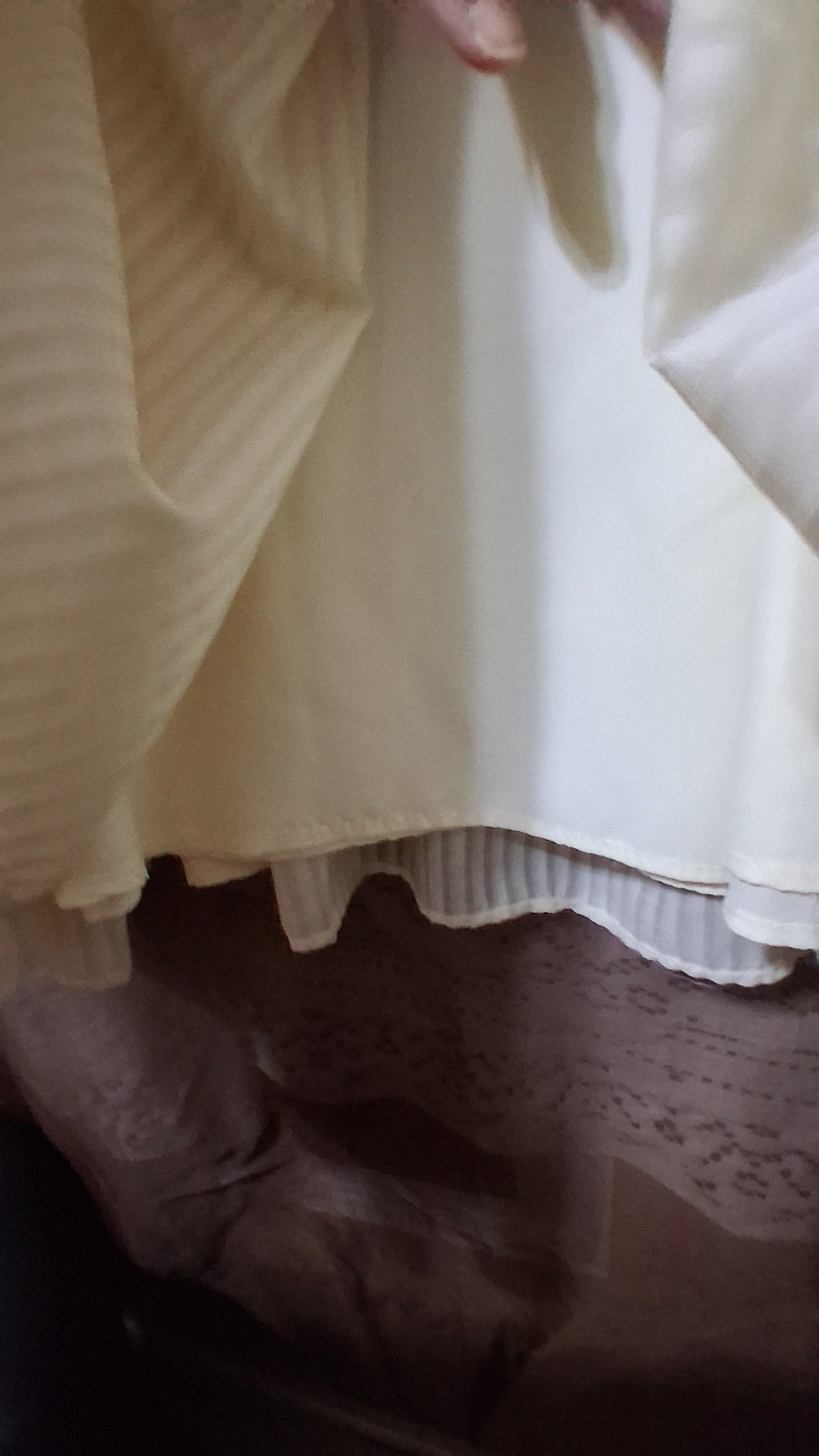 1970’s Long Boho Style Ivory Lace Up Bodice Cotton Dress By Zum Zum