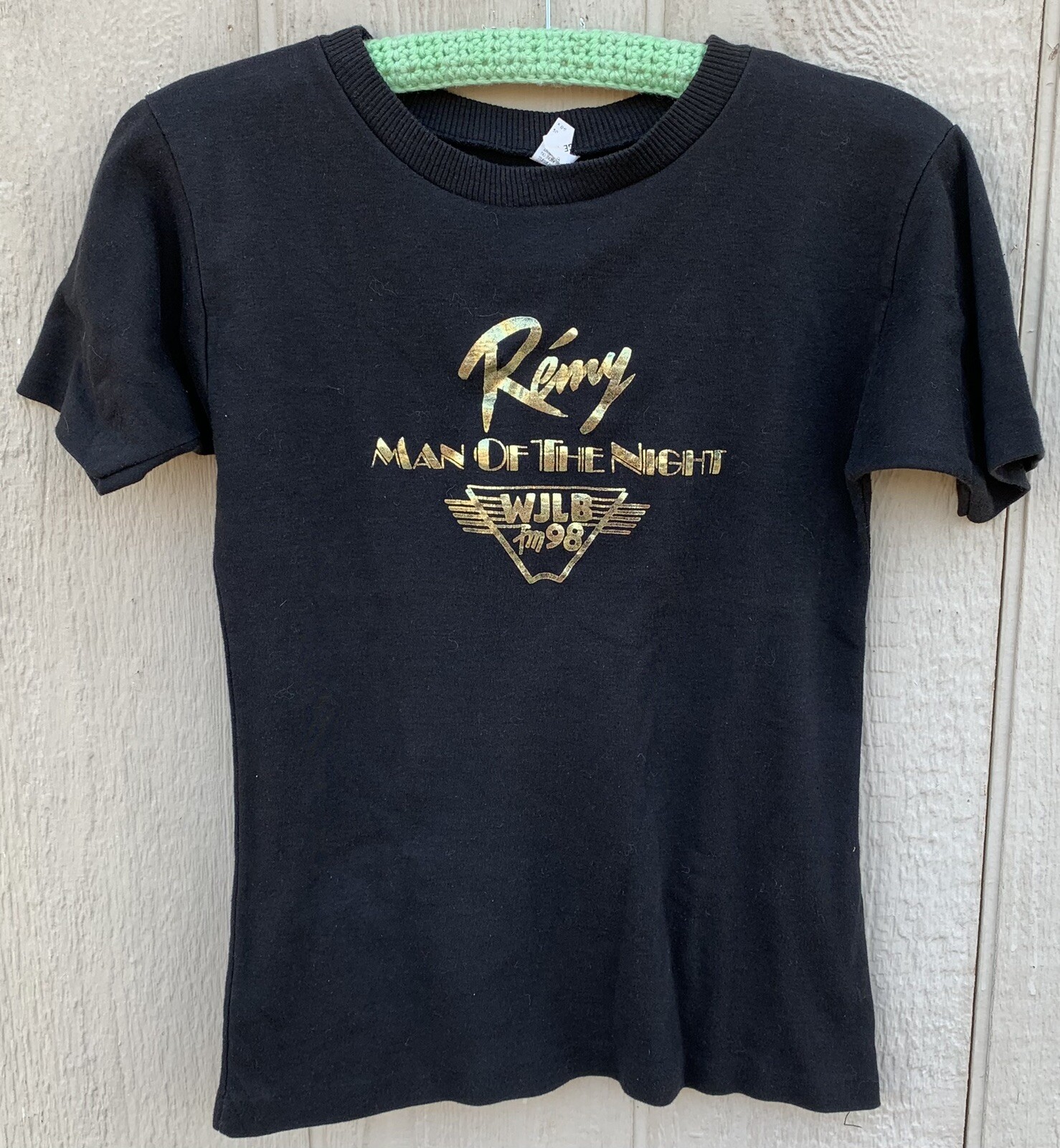 vintage Remy Man Of The Night WJLB fm 98 t-shirt single stitch size L