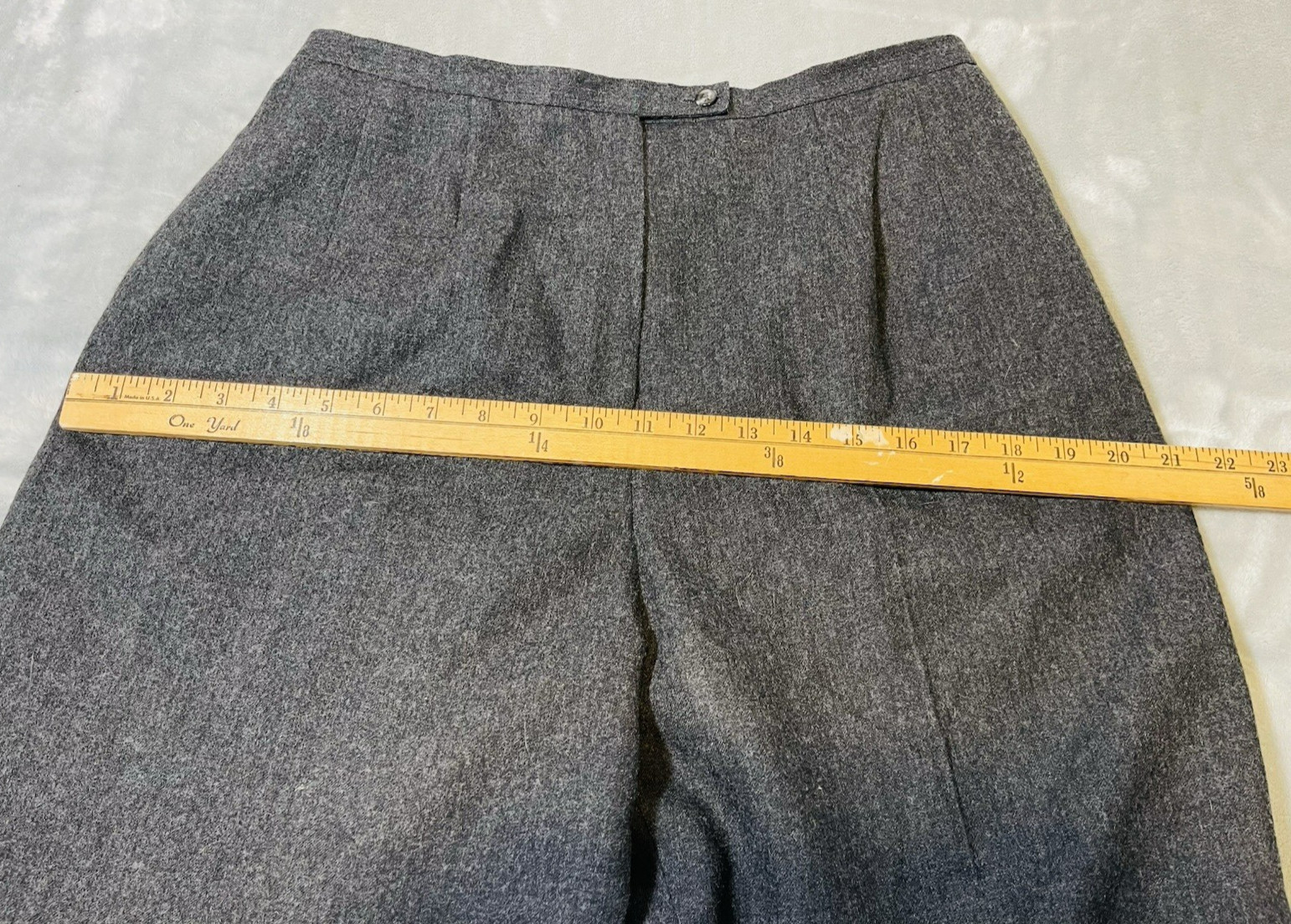 VTG Harve Benard Sport Wool Pants Womens 12 Charcoal Gray Trouser Tapered