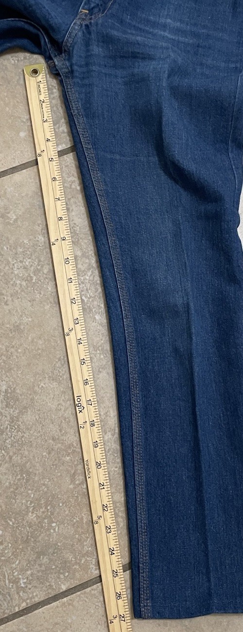 Vtg Levi’s White Label Orange Tab Jeans Custom 24×27 Scovill Zipper Snap Button