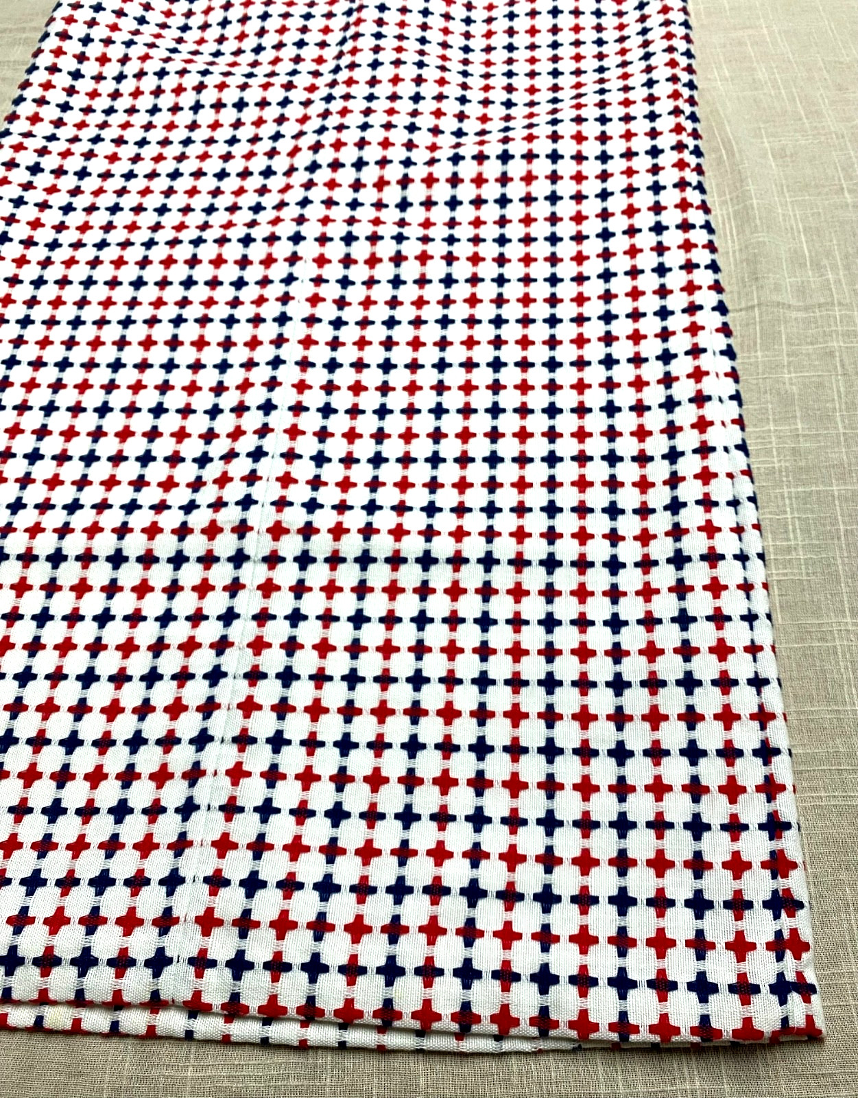 Vintage Shift Mini Dress Mod Go Go 1960s Retro Red Blue Tweed Wool Sleeveless