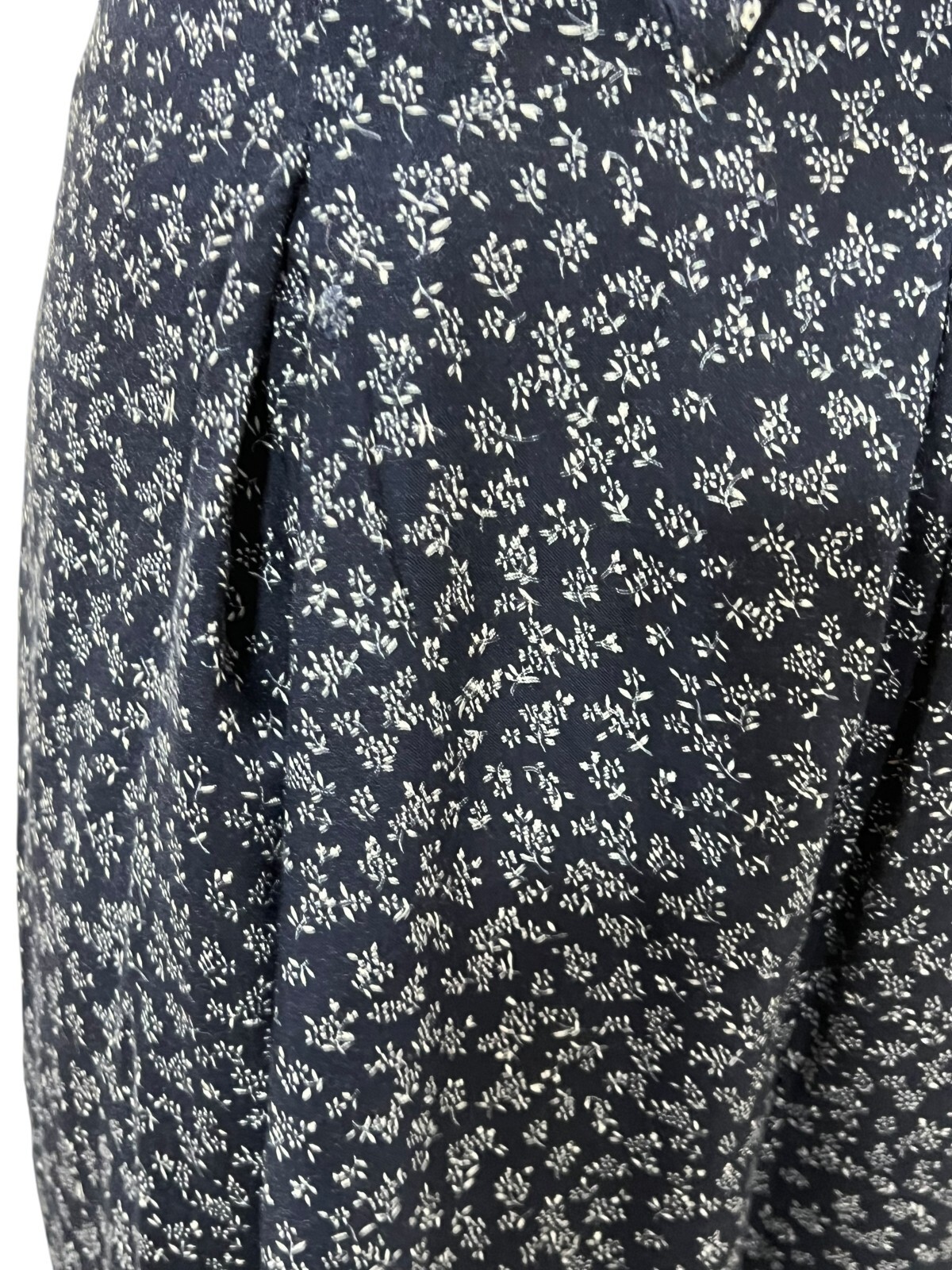 BANDANA NECK TIE Vtg 80s M Jumpsuit Blue Rayon Palazzo Pants Jumper EXPO USA