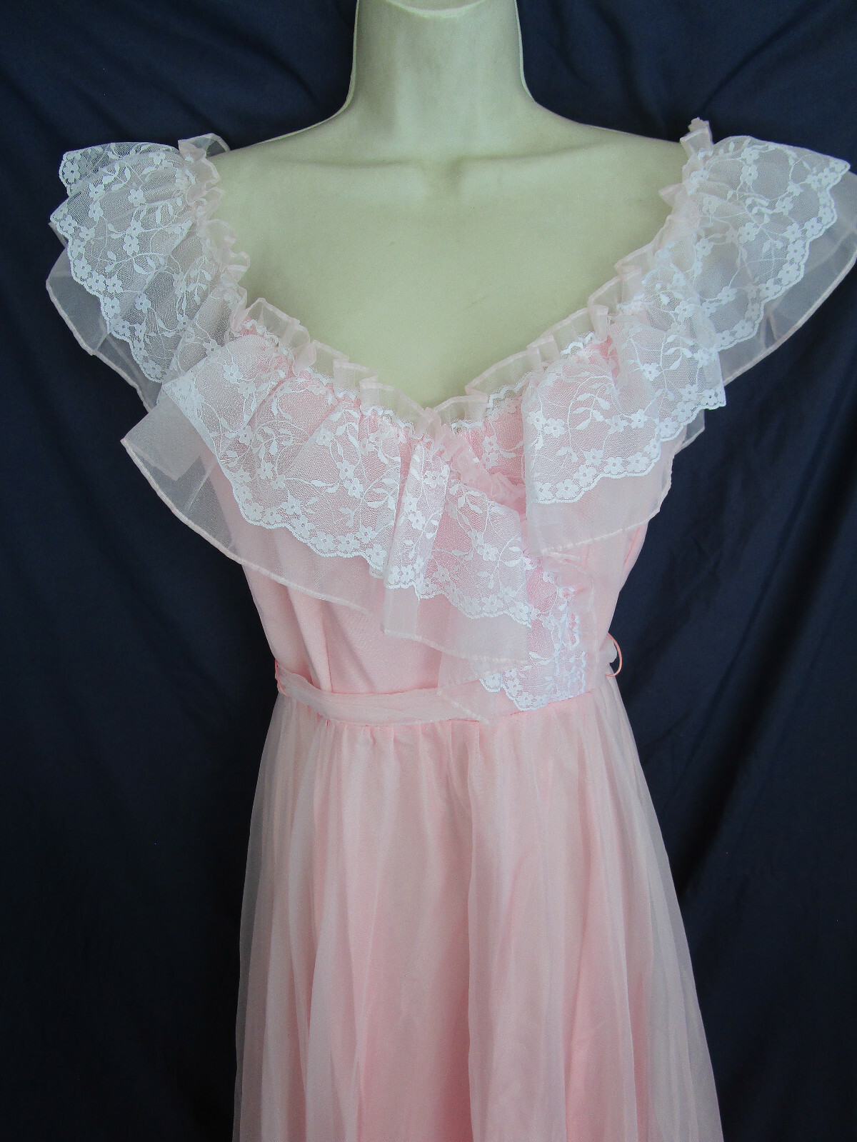 Vtg PINK Cottagecore Fancy Frocks Phyllis Gerrans Southern Belle Prom Dress 7