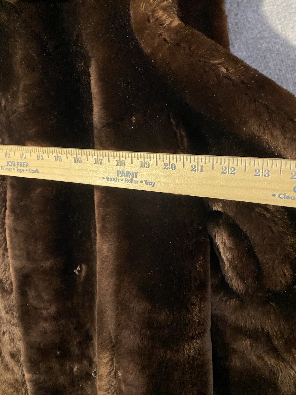 Vintage C.E. Carlson Co Spokane Dark Brown Fur Coat Mid-Century Plush