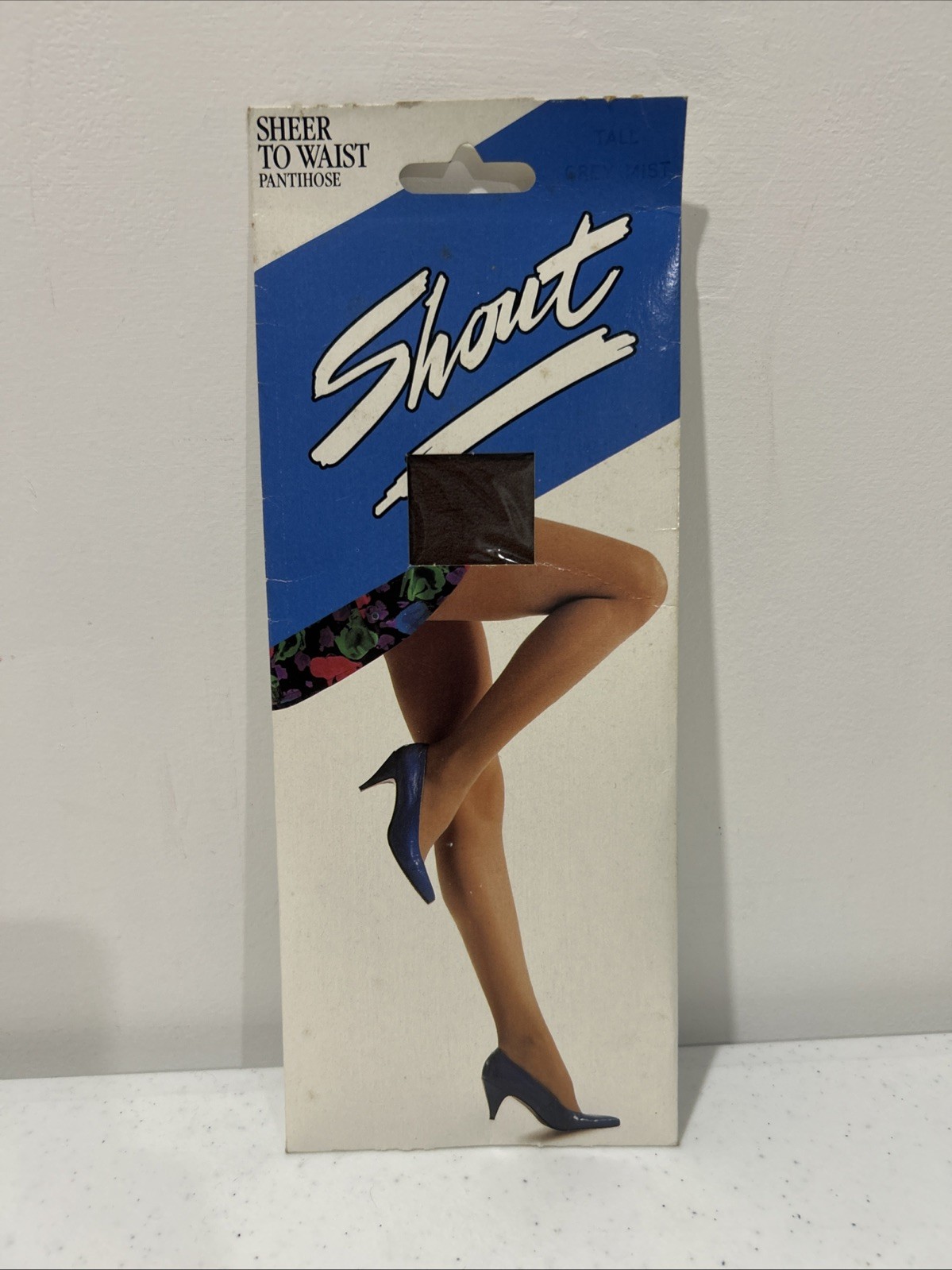 Vintage Shout Pantihose Sheer To Waist Tall Grey Mist New Old Stock