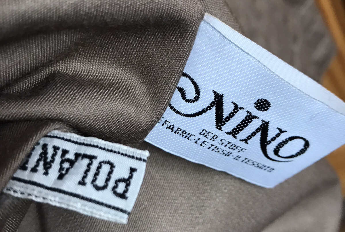 1980s 1990s Vintage Reversible Jacket Coat Canvas To Velvet Corduroy Poland EUC
