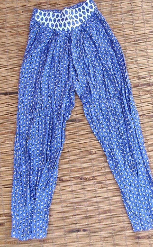Vintage 80’s Harem Genie Boho Hippie Pull Up Baggy Pants Gypsy Festival Sx S