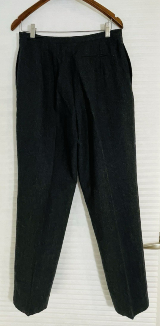 VTG Harve Benard Sport Wool Pants Womens 12 Charcoal Gray Trouser Tapered