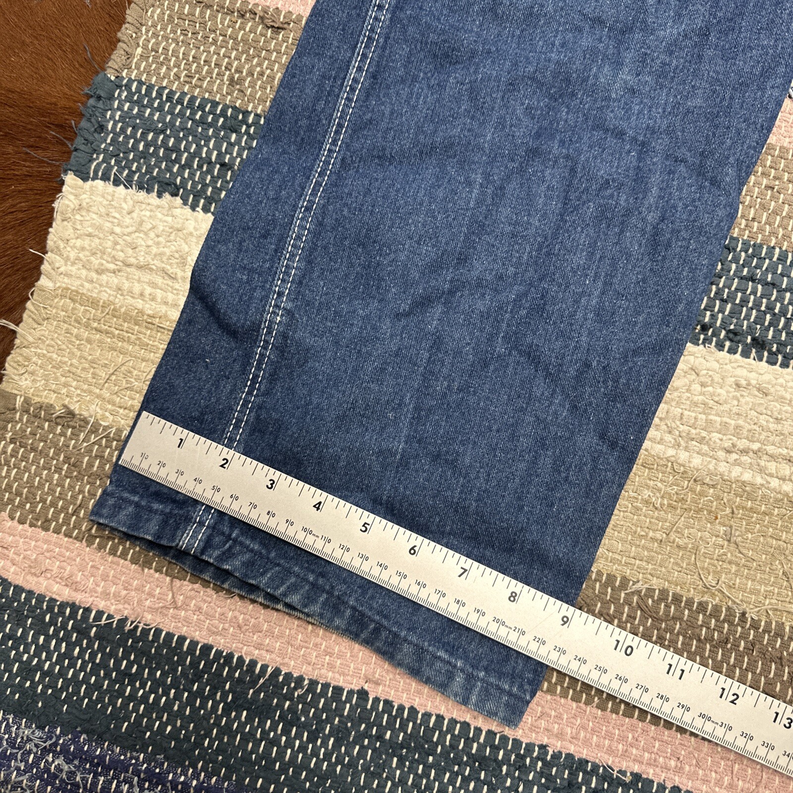 Vintage 1980’s Pizzazz Jeans Womens SM High Waist Embroidered Paris NY 32×32″