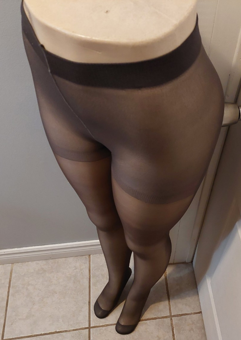 Vintage Pantyhose Option Regular Color Charcoal Size Average BBN1
