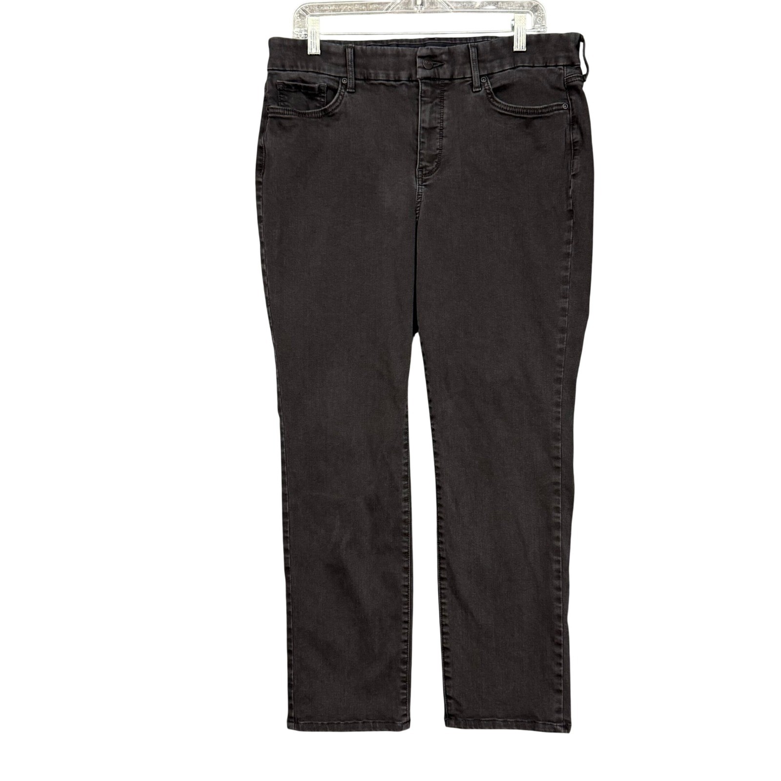 NYDJ Sheri Slim Women Large Vintage Black Waist-Match Lift Tuck Denim MSHBSS8984