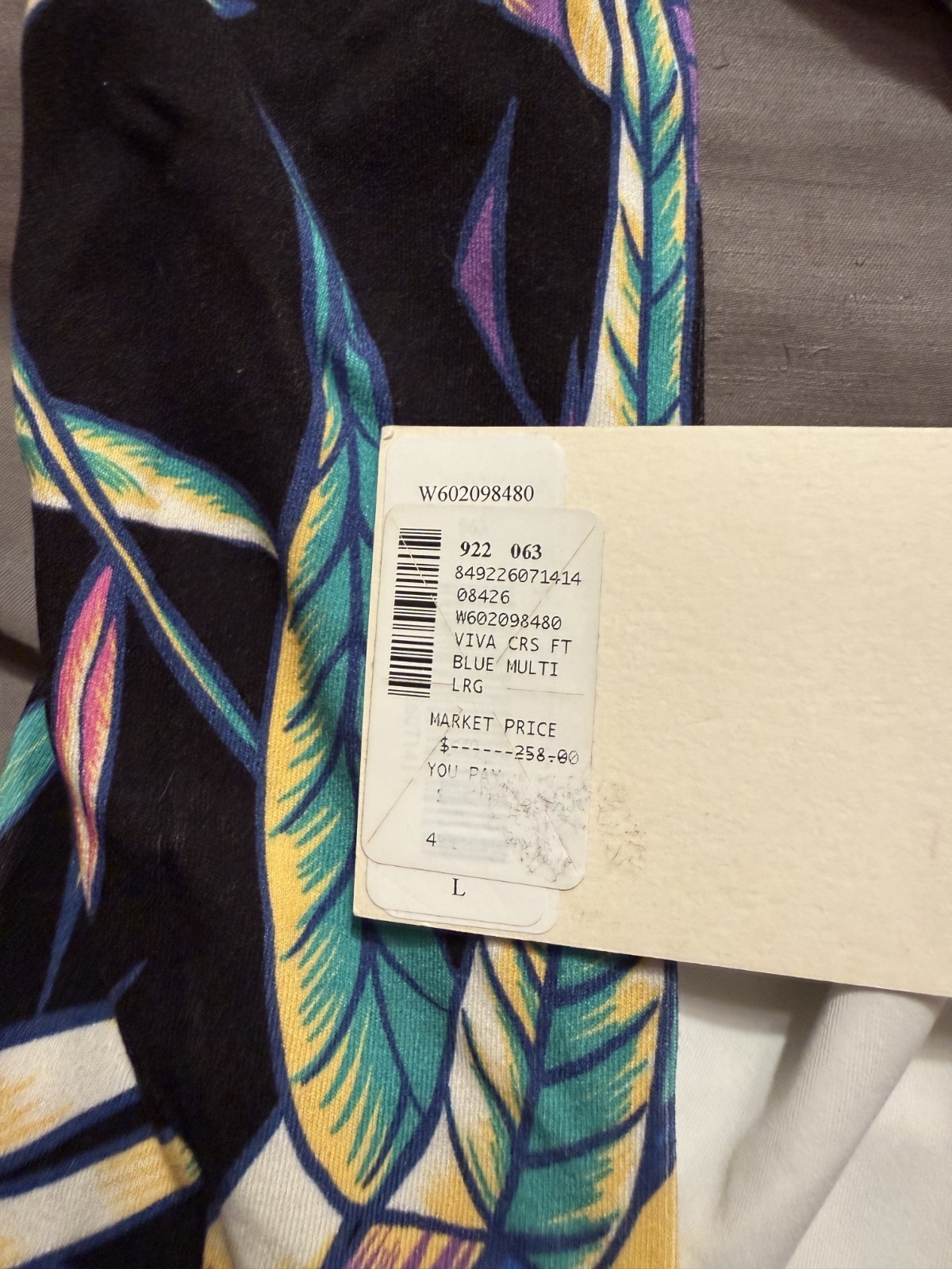 Mara Hoffman Halter Skater Style Dress In Viva Tropical Print Size L
