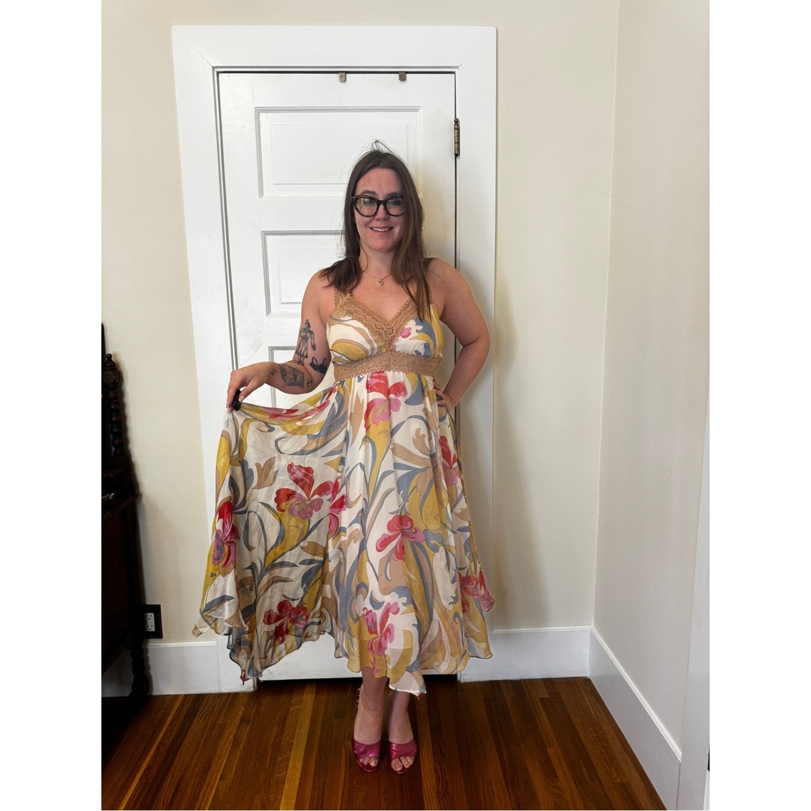 Y2K Vintage Nicole Miller Boho Fairy Dress Sz S