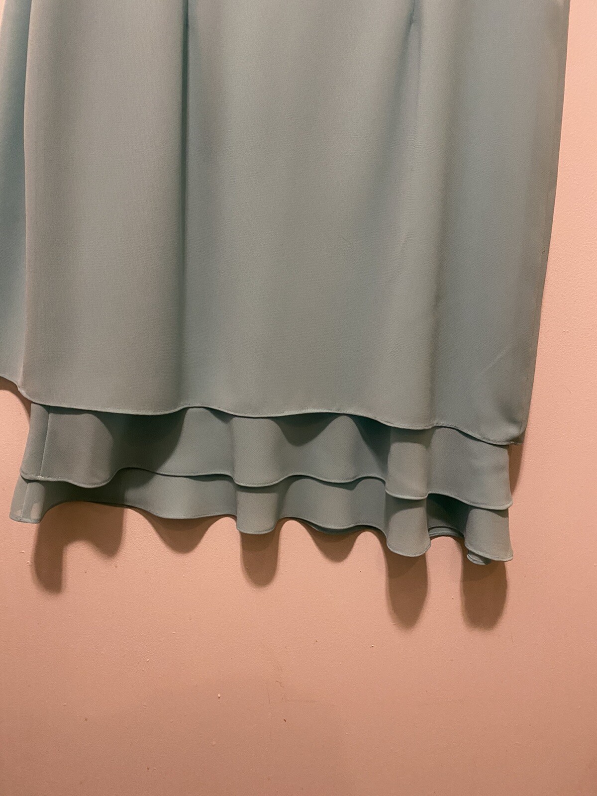 Ladies Just In Thyme Ltd Womens Aqua Layered Shift Dress Size 14 NWT