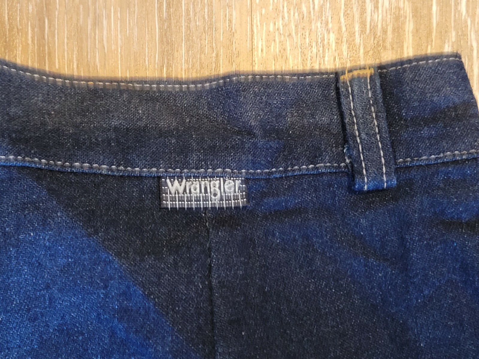 Vtg Ladies Jeans Wrangler 14 Dark Wash Mom High waisted Slash Pockets 80s Mall