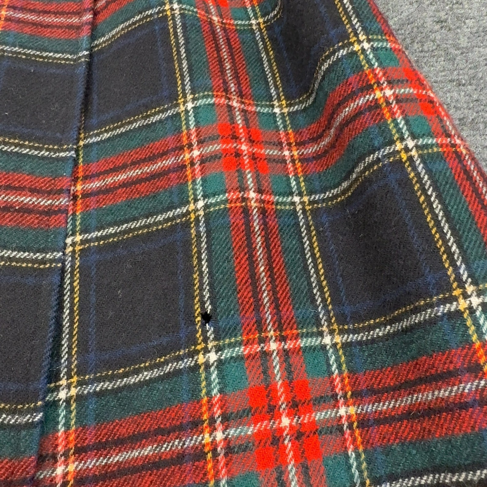 Vintage Pendleton Robe Women M Multicolor Virgin Wool Plaid Belted Long Classic