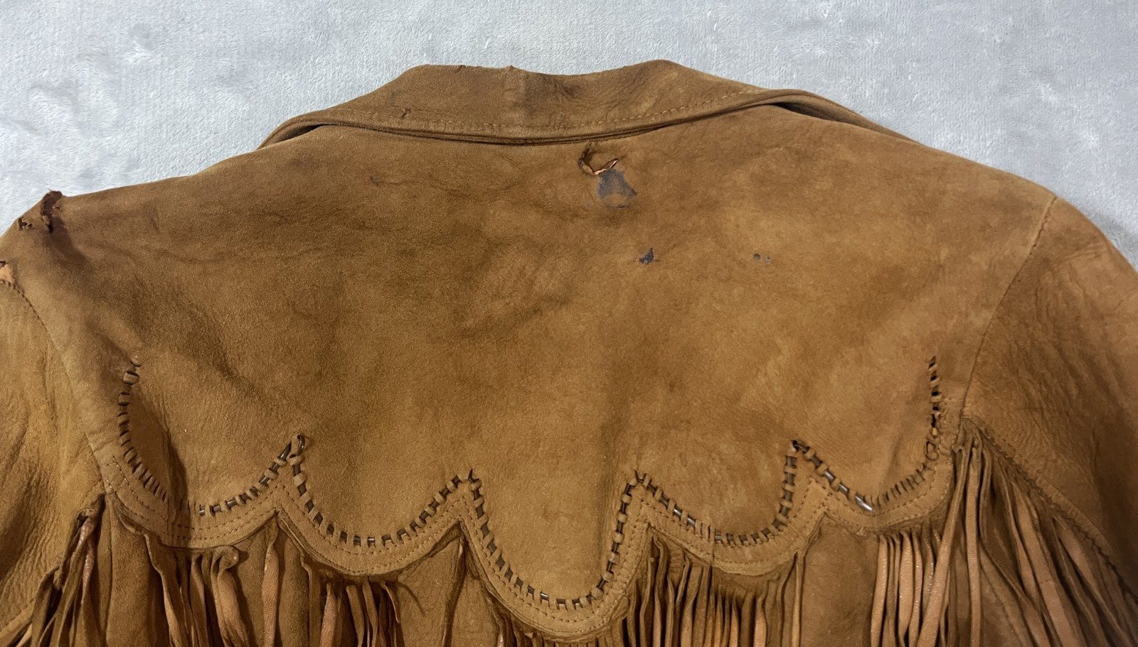 Vintage Pioneer Wear – Albuquerque – Leather Fringes Jacket Coat – Adult Medium