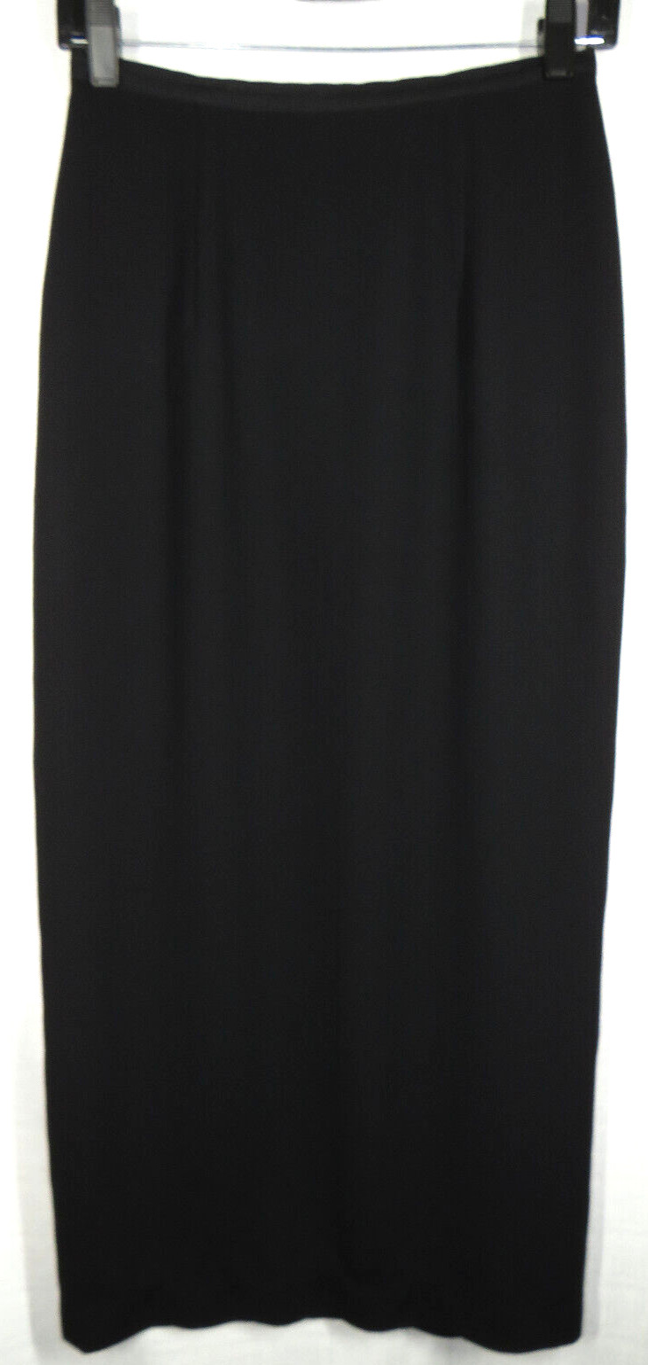 Vintage Limited America Women’s Black Dressy Midi Skirt Size 6