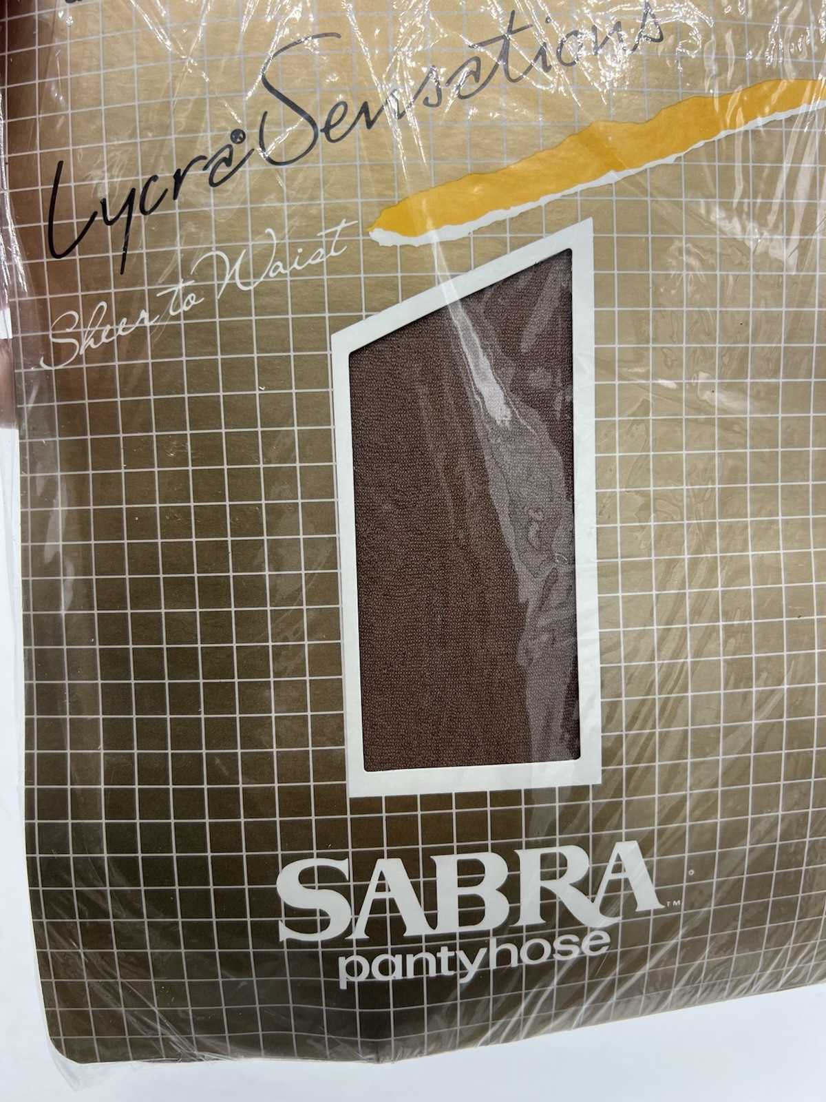 2 Vtg Sabra Lycra Sensation Sheer To Waist Pantyhose Taupe Size B 125-160 Lbs