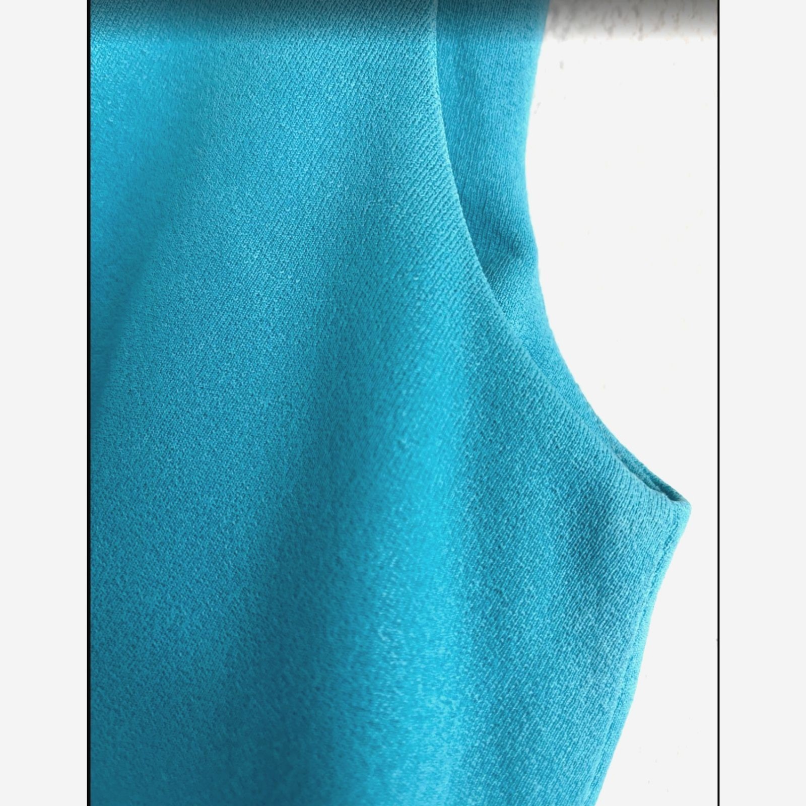 Vintage 60s Sleeveless Cocktail Shift Dress – Classic Turquoise Evening Dress