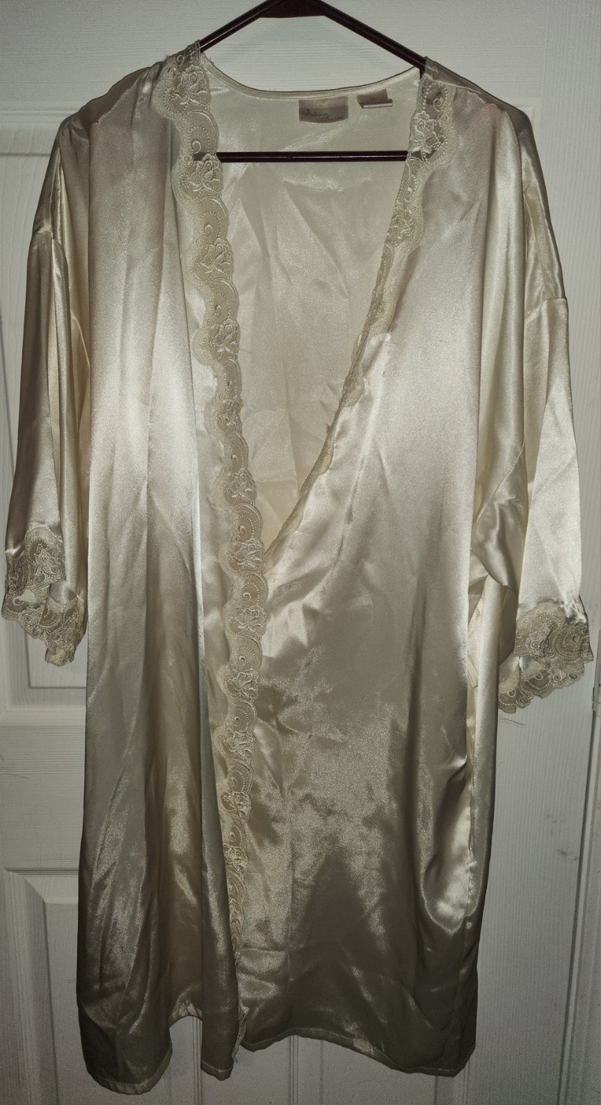 Vintage 70s/80s Sears Intimo Amore Robe | Ivory Lingerie Loungewear 105